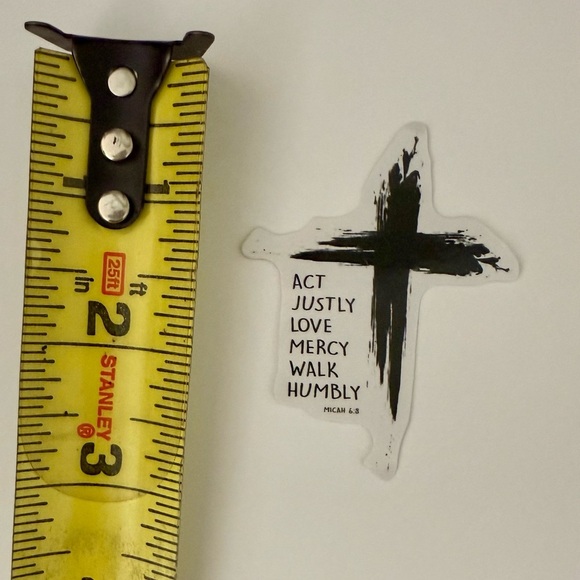 ⚪️Micah 6:3 Bible Verse Biblical Vinyl Sticker Decal - Picture 2 of 2